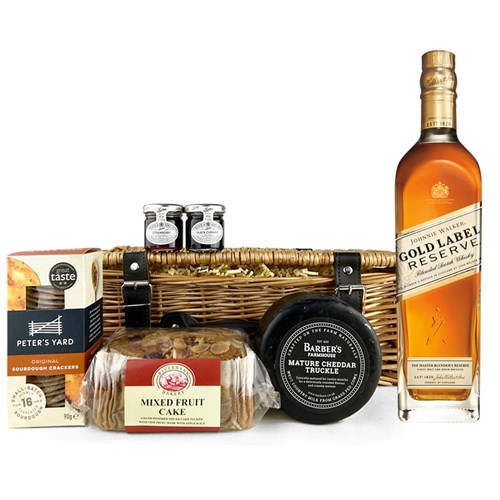 Johnnie Walker Gold Label Premium Gift Hamper – Luxury Food & Drink Hamper